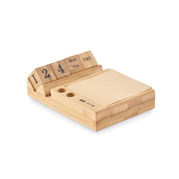 BOOTOP - Tischkalender Bambus