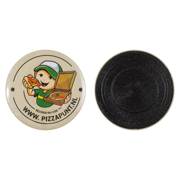 Metallbutton 75mm mit Magnet