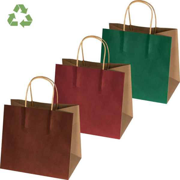 Recycelte Papiertasche klein