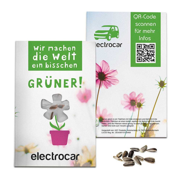 Samen-Karte-Mini Blume