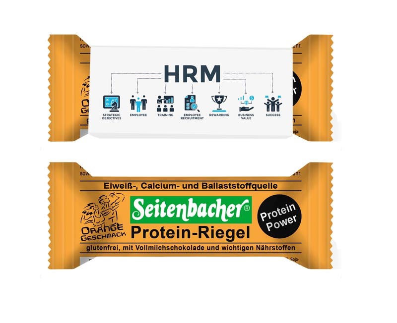 Seitenbacher Protein-Riegel im Werbeschuber