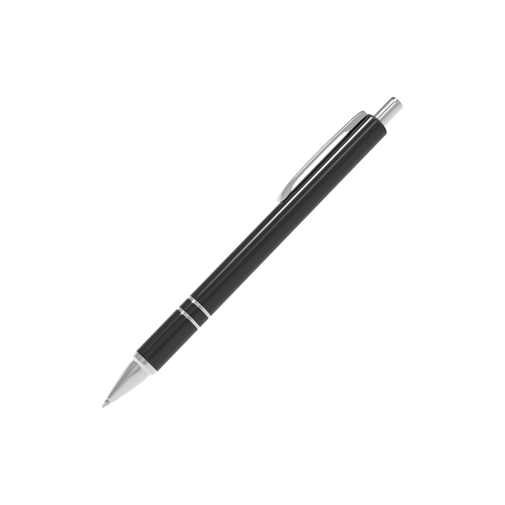 Pen Alu Black (Blue ink)