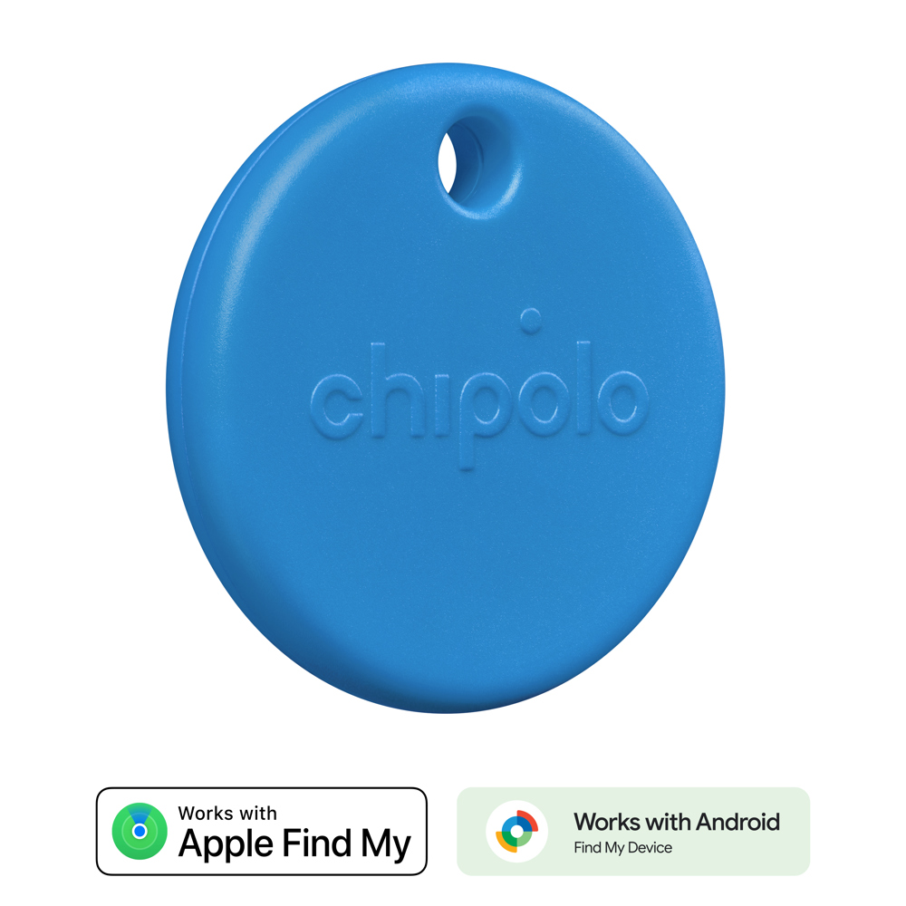 Chipolo POP – Bluetooth-Schlüssel- & Gegenstand-Finder – Kompatibel mit Apple „Wo ist?“ & Google „Mein Gerät finden“ - blau
