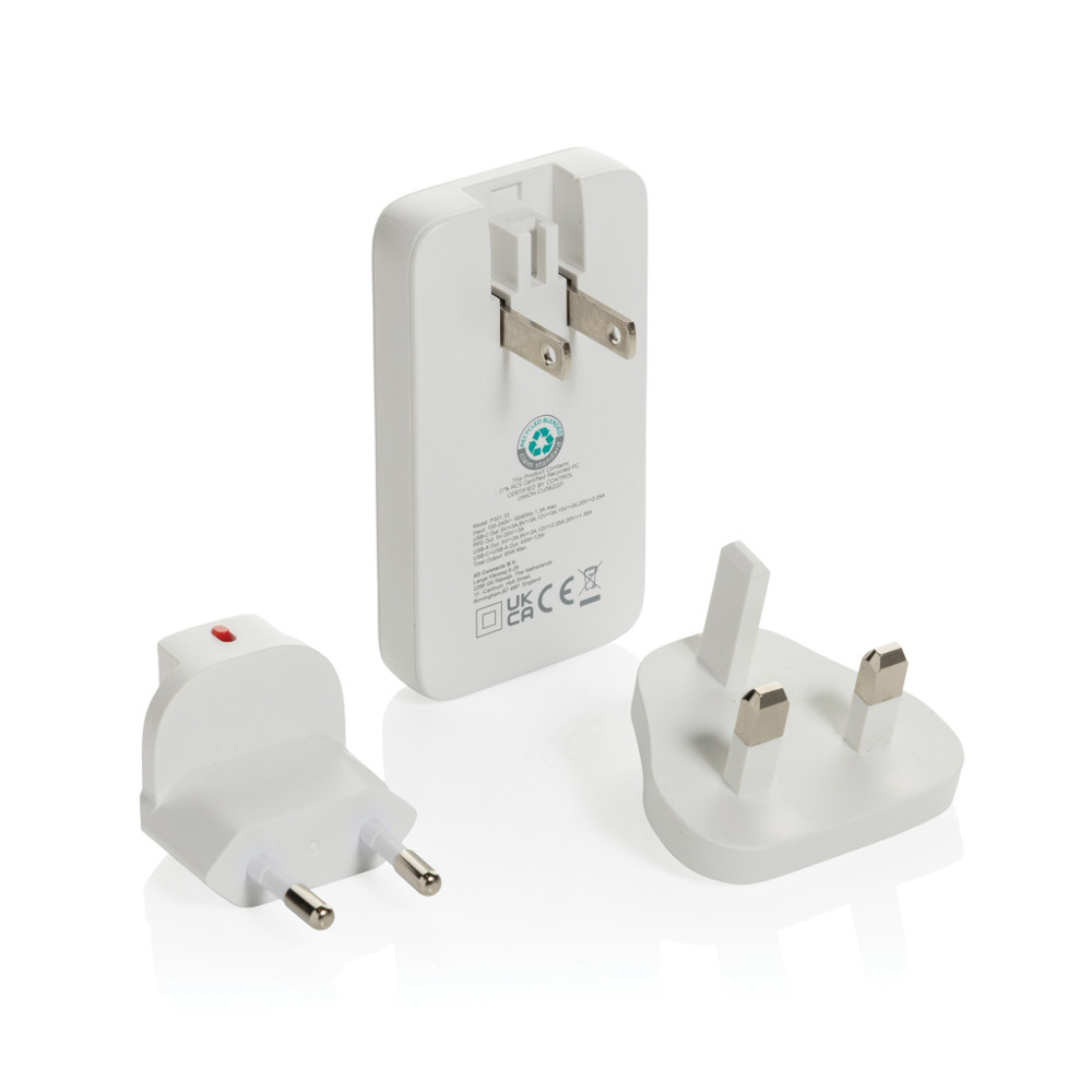 Fluxo flaches RCS 65W GaN-Ladegerät mit Stecker-Adaptern