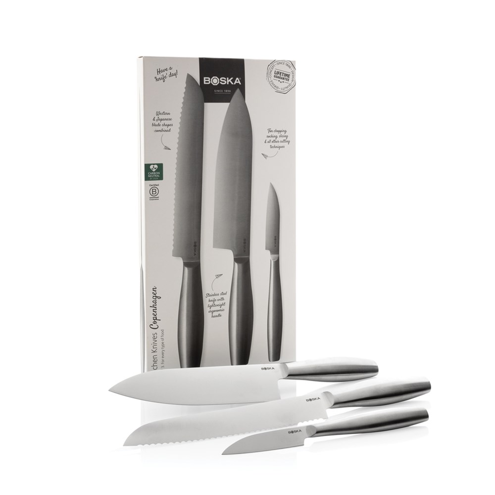 BOSKA Küchenmesser Copenhagen, 3er-Set