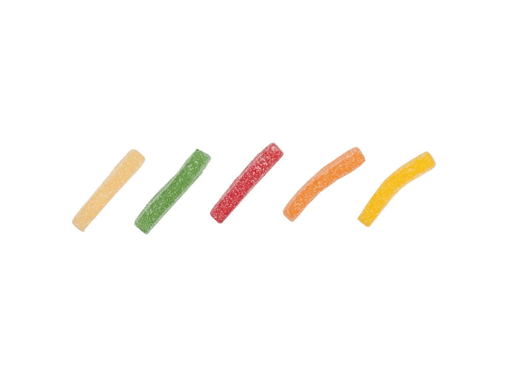 HARIBO Saure Pommes Tüte in Werbebox 50 g  ,  Inhalt:  HARIBO Saure Pommes