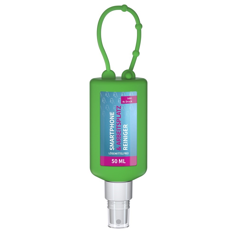 Smartphone & Arbeitsplatz-Reiniger, 50 ml Bumper frost, Body Label (R-PET) - Grün
