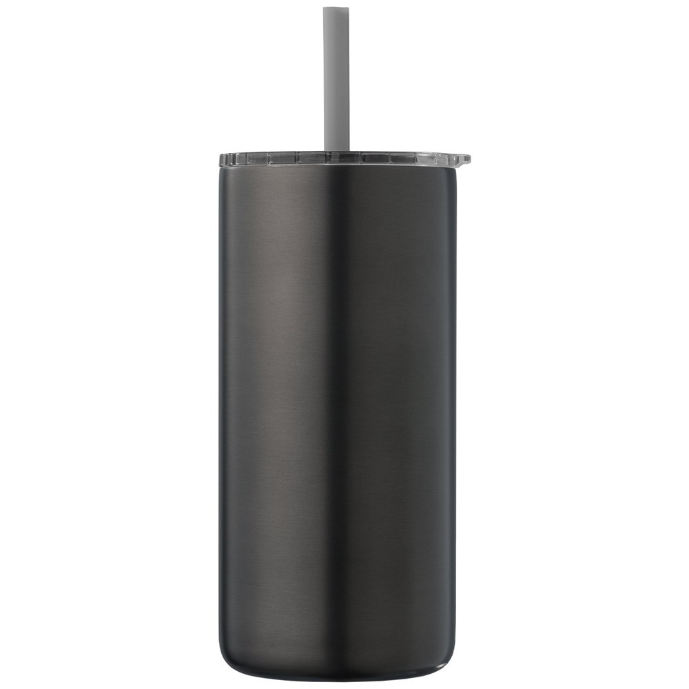 Borealis Recycling-Edelstahlbecher mit Trinkhalm - 475 ml Borealis Recycling-Edelstahlbecher mit Trinkhalm - 475 ml