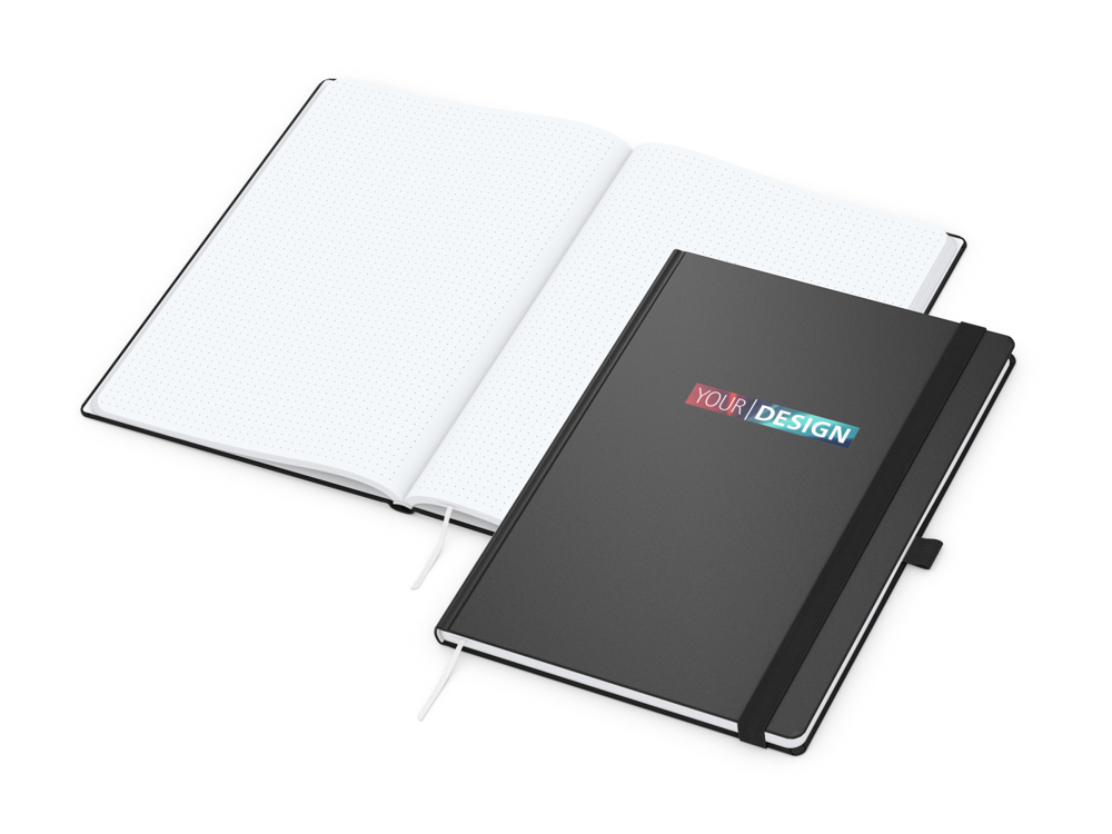 Notizbuch Vision-Book EXPRESS, A4, White, Punktraster, schwarz