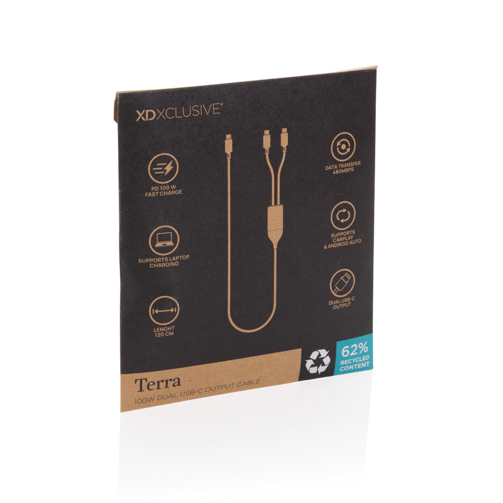 Terra 100W RCS-Kabel mit zwei USB-C-Ausgängen