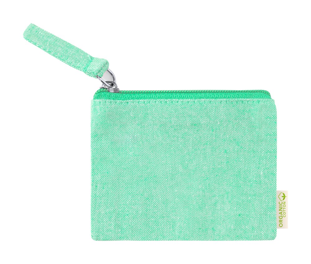 Florin - cotton purse - green