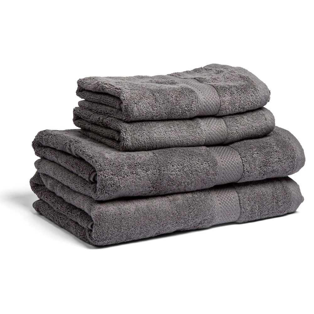 Lord Nelson Fairtrade Handtuch 70x130cm 3er Set - Dunkelgrau