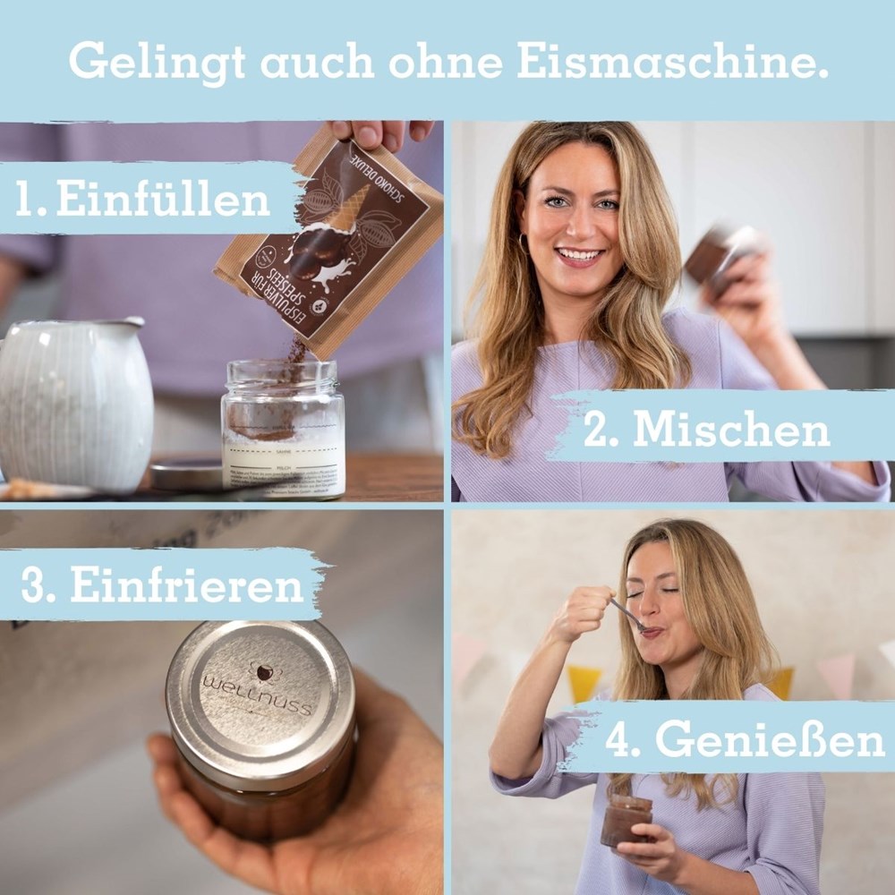 Mailingartikel: Eispulver in der Klappkarte