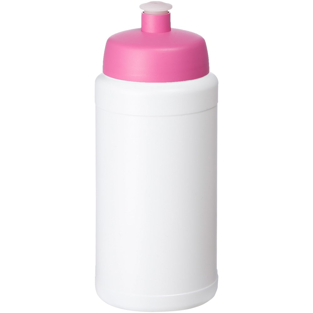 Baseline® Plus 500 ml Flasche mit Sportdeckel - weiss, rosa