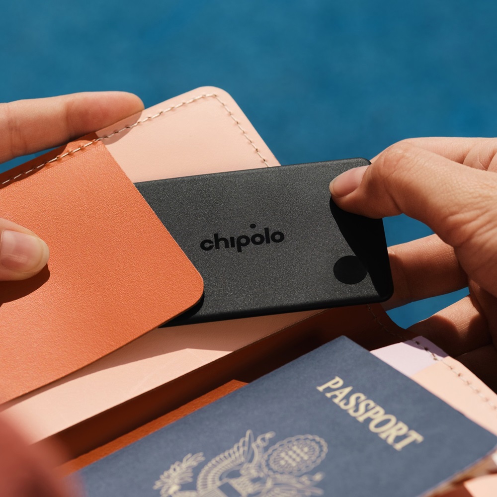 Chipolo CARD – Wiederaufladbarer Bluetooth-Tracker – kompatibel mit Apple Find My & Google Find Hub