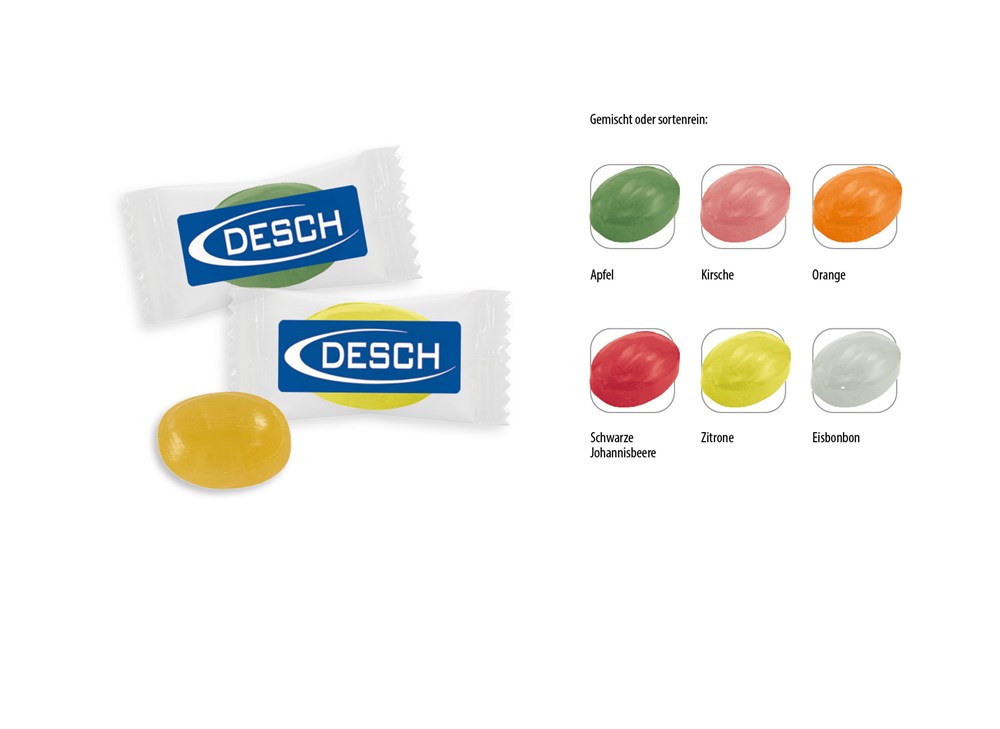 Bonbon Flowpack 1 Stück  ,  Inhalt:  Eisbonbon