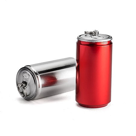 USB-Stick Dose-Silber-512 MB