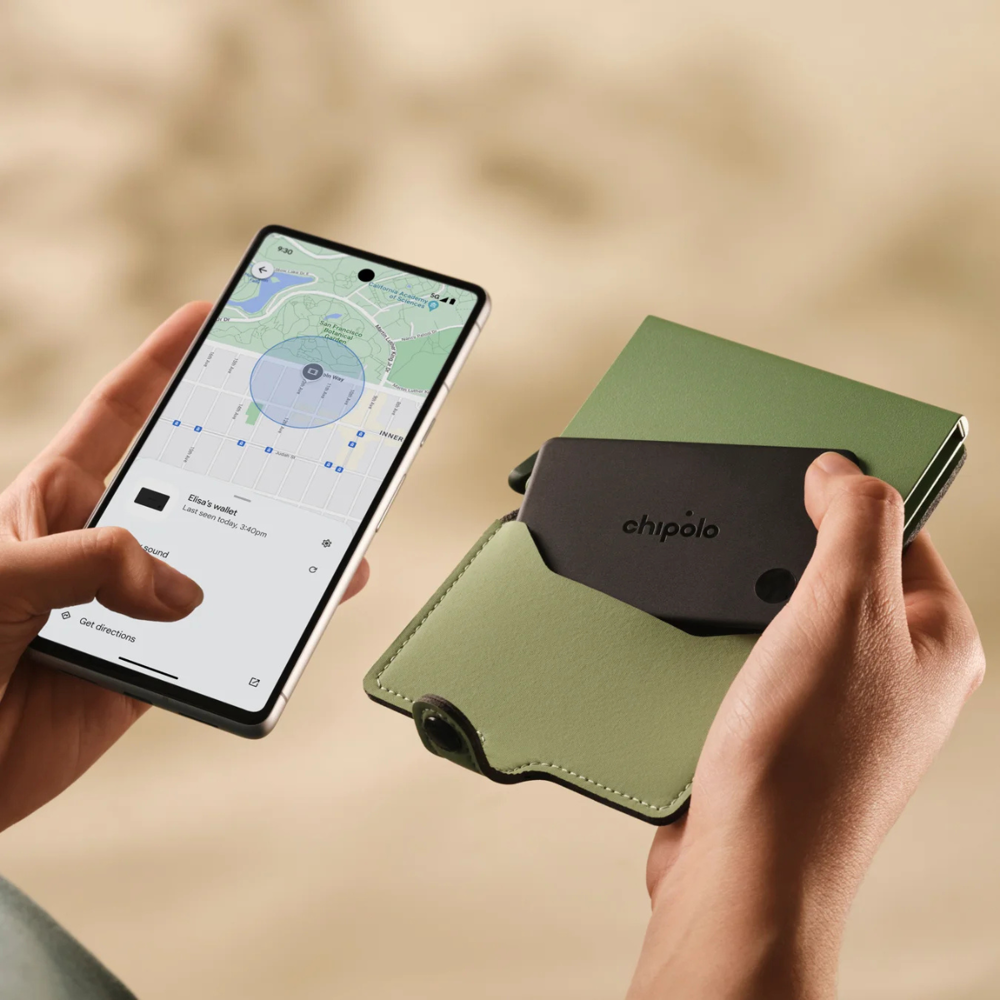 Chipolo CARD – Wiederaufladbarer Bluetooth-Tracker – kompatibel mit Apple Find My & Google Find Hub