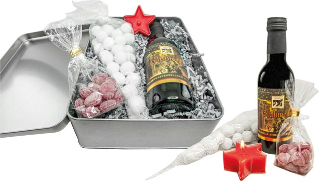 Weihnachtsmarkt-Leckereien.