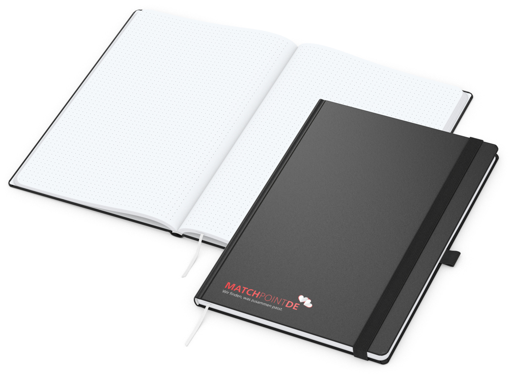 Notizbuch Vision-Book EXPRESS, A4, White, Punktraster, schwarz