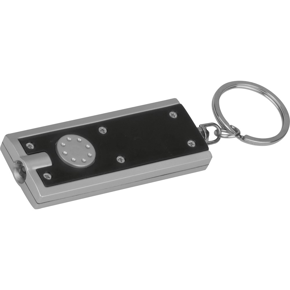 Rechteckiger Schlüsselanhänger mit LED Lämpchen