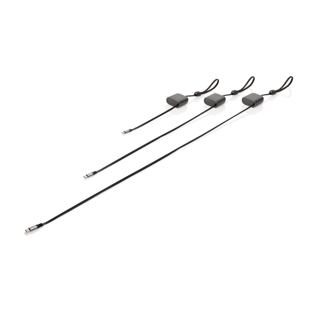 Spira RCS – recyceltes, einziehbares 100W-Schnellladekabel