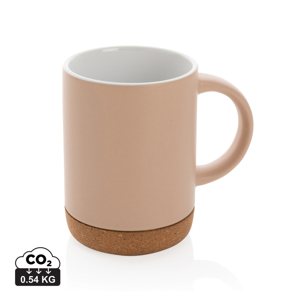 Keramikbecher mit Korkboden, 280ml