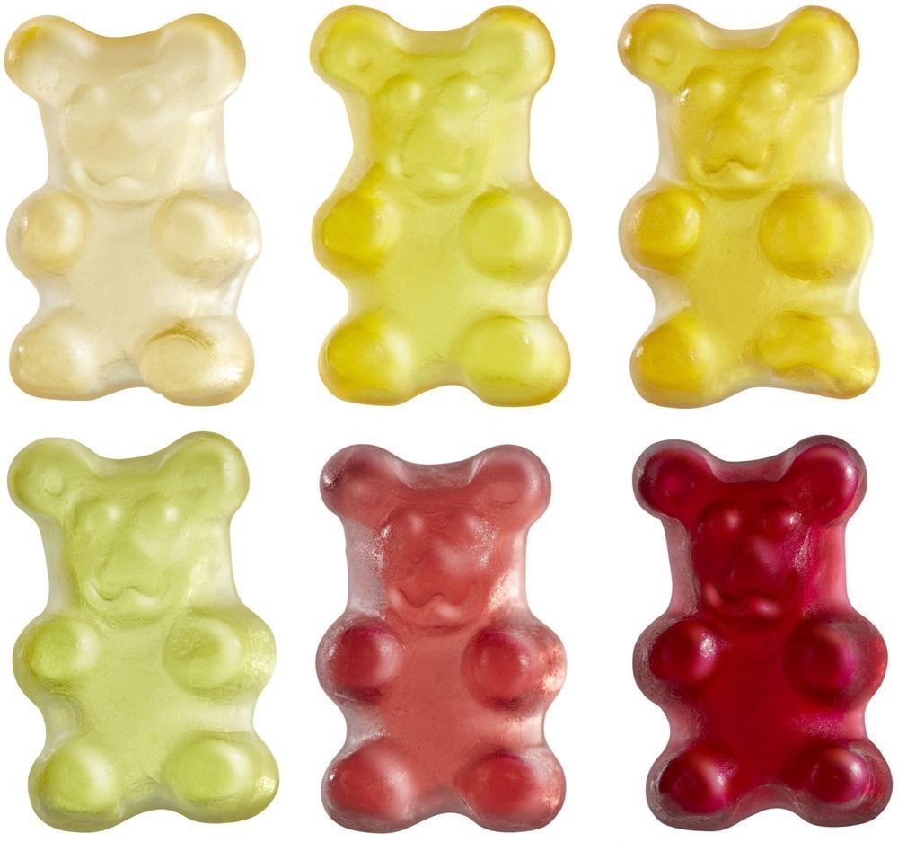 Fruchtgummi-Standardformen 20 g, Premium-Bärchen im konventionelle Tütchen, Vegan