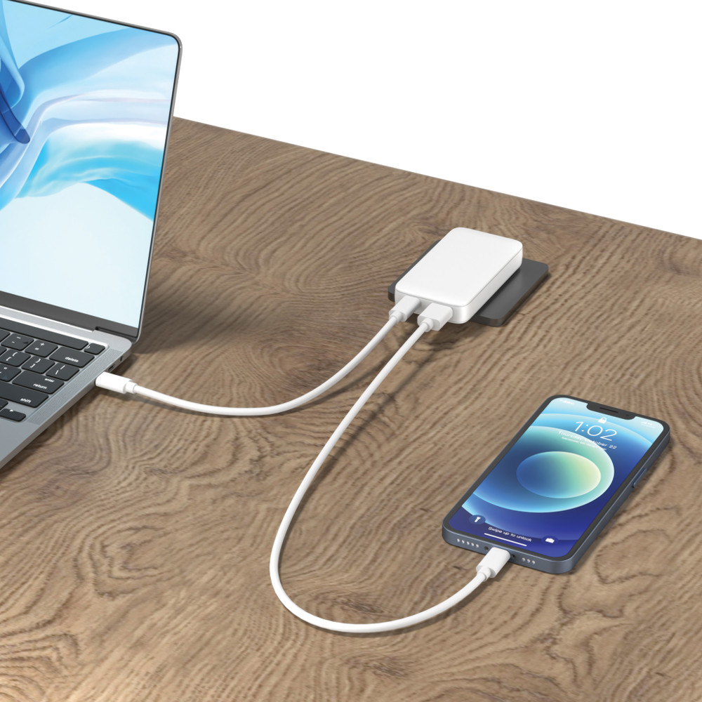 Fluxo flaches RCS 65W GaN-Ladegerät mit Stecker-Adaptern