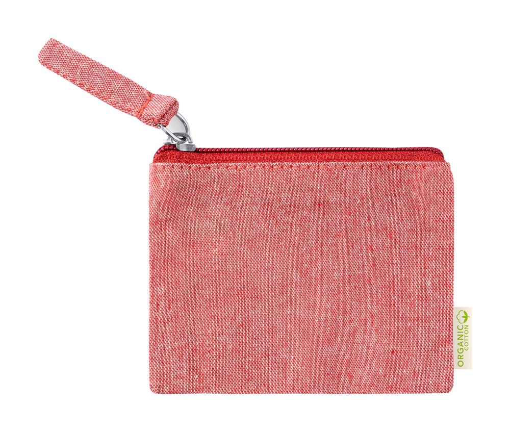 Florin - cotton purse - red
