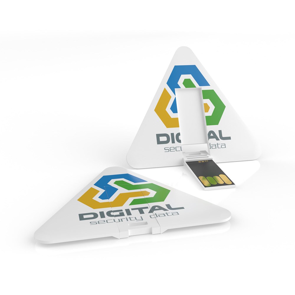 USB Karte Dreieck 128 GBweiß