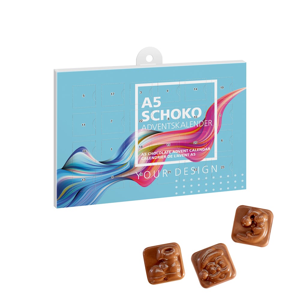 A5-Schoko-Adventskalender - kleine Menge