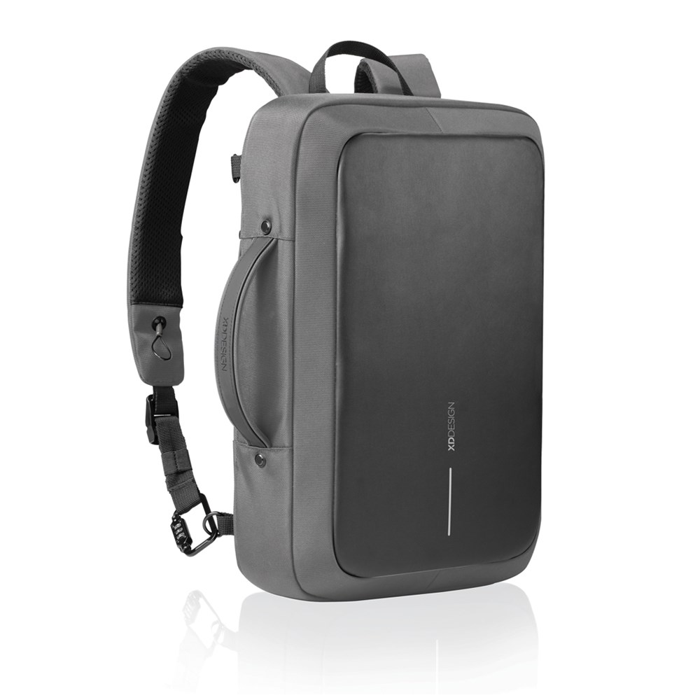 Bobby Bizz 2.0 Anti-Diebstahl Rucksack & Aktentasche - grau, schwarz (± PMS Cool Grey 11C/ ± PMS Black)