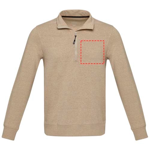 Tin 280 g/m² Aware™ Pullover mit Half-Zip Reißverschluss aus recyceltem Material Unisex