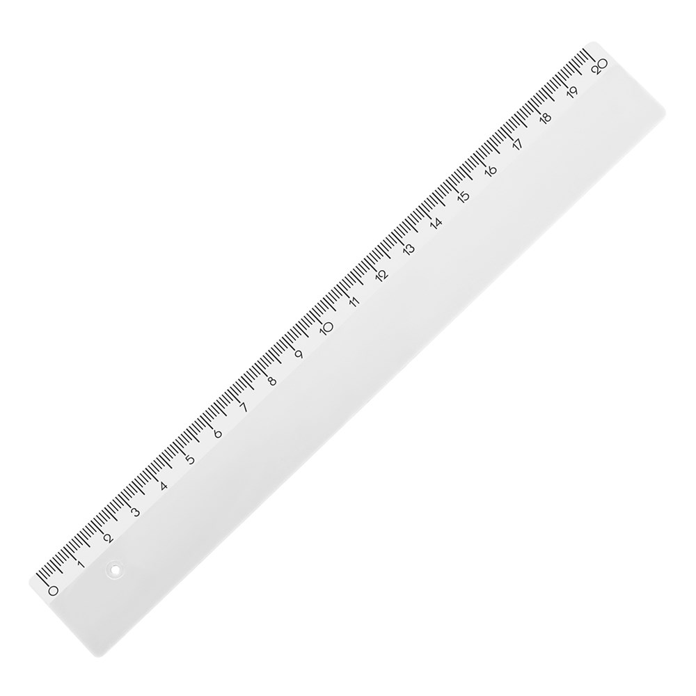 Lineal 20 cm - weiß
