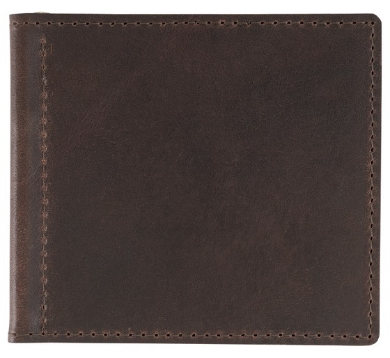 dollarclip wallet - dark brown