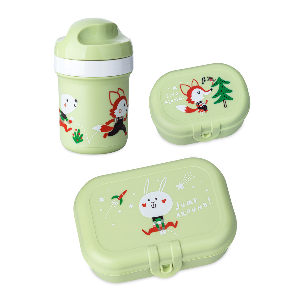 Koziol HOP ON TO GO Lunchbox-Set + Trinkflasche 200ml